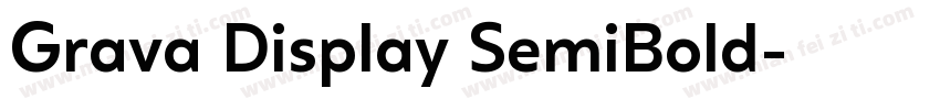 Grava Display SemiBold字体转换